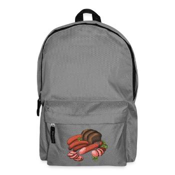 Savory Sausage & Bread Collage - Backpack - elephant grey - Front