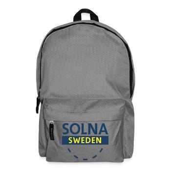 Solna Sweden logo circular design - Backpack - elephant grey - Front