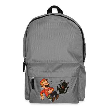 Franky & Meeko laughing - Backpack - elephant grey - Front