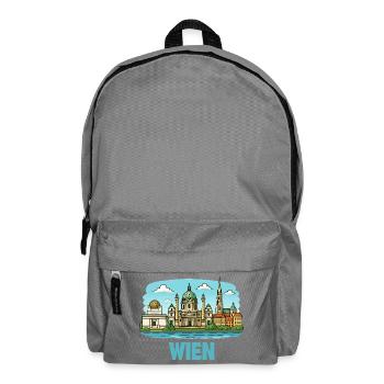 Vienna Panorama: Historic Skyline - Backpack - elephant grey - Front