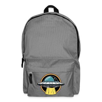 UFO-Lichtstrahl Cartoon - Rucksack - Mittelgrau - Vorne