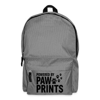 Powered By Paw Prints Dog Love Statement - Backpack - elephant grey - Front