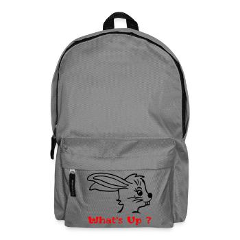 Hase im Osterstress - Rucksack - Mittelgrau - Vorne