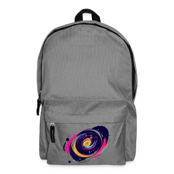 Farbwirbel Galaxie Weltall Muster - Rucksack - Mittelgrau - Vorne