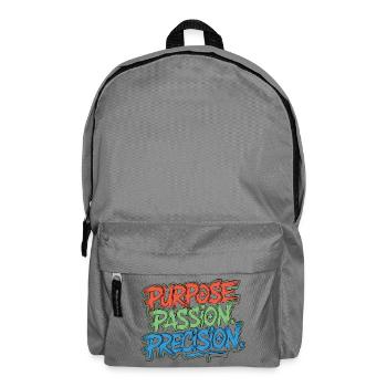 ER Nurse Purpose Passion Precision Frontline Nurse - Rucksack - Mittelgrau - Vorne