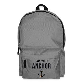 I am your Anchor Maritimes Statement mit Anker - Rucksack - Mittelgrau - Vorne