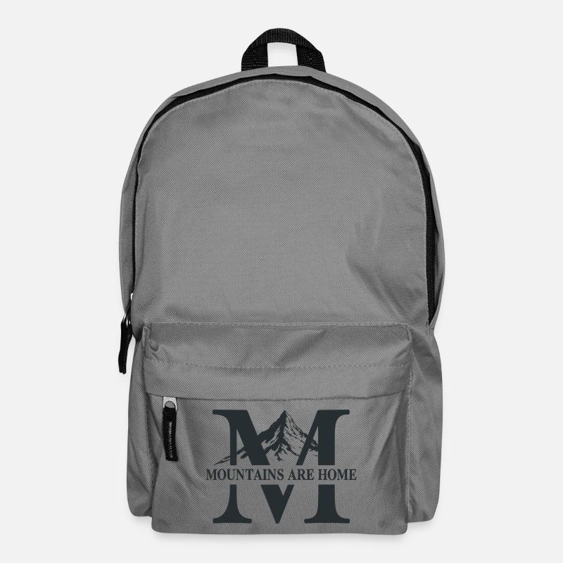 Mountains are Home Mountains Hiking Outdoor Nature - Backpack - elephant grey