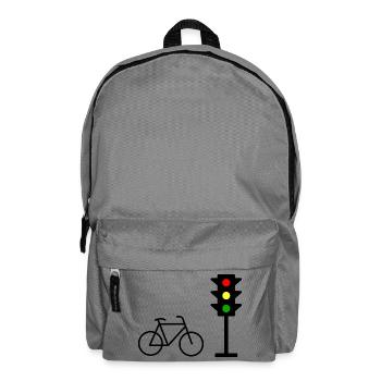 Ampelprint mit Fahrrad - Rucksack - Mittelgrau - Vorne