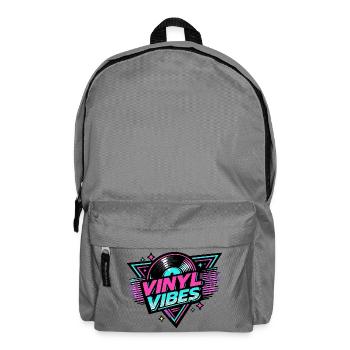 Vinyl Vibes Neon Retro - Sac à dos - gris éléphant - Devant