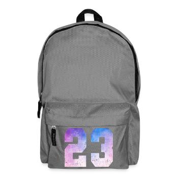 numéro 23 – Cadeau anniversaire 23 ans - Sac à dos - gris éléphant - Devant