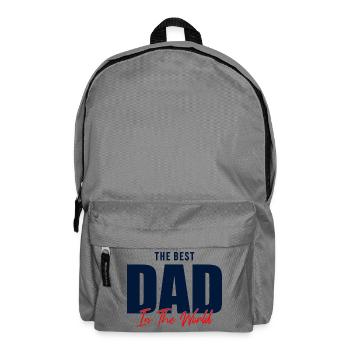 Bester Vater der Welt Geschenkhemd - Rucksack - Mittelgrau - Vorne