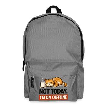 Heute nicht, ich nehme Koffein - Rucksack - Mittelgrau - Vorne