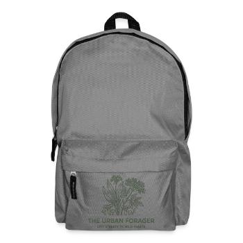 Urban Forager Botanical Sketch Wild Food Art - Backpack - elephant grey - Front