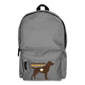 Groovy Dog Retriever Retro - Backpack - elephant grey - Front