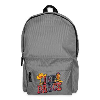 Line Dance Western Illustration - Backpack - elephant grey - Front