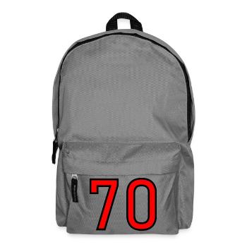 70. 70 ANS. 70e ANNIVERSAIRE. ANNIVERSAIRE 70 ANS. - Sac à dos - gris éléphant - Devant