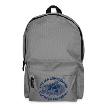 Pasta Teller Retro - Spaghetti Liebhaber - Rucksack - Mittelgrau - Vorne