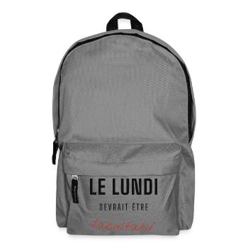 Lundi Facultatif Contraste - Sac à dos - gris éléphant - Devant