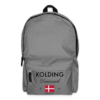 Kolding, Denmark, coordinates, travel, souvenir - Backpack - elephant grey - Front