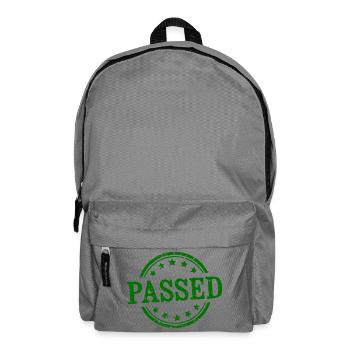 Bestandener Grunge-Gummistempel verzweifelter Vintage-Badg - Rucksack - Mittelgrau - Vorne