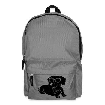 Dachshund Weiner Hunde-Lege-Sonnenbrille - Rucksack - Mittelgrau - Vorne