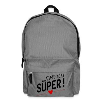 Süper - Rucksack - Mittelgrau - Vorne