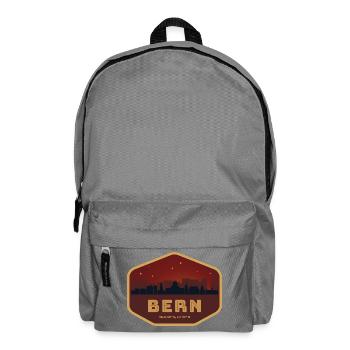 Bern Schweiz Skyline Badge Rot - Rucksack - Mittelgrau - Vorne