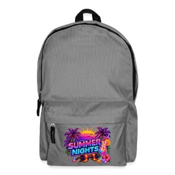 Nuits d'Été Néon Tropiques - Sac à dos - gris éléphant - Devant