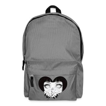 Gothic Schattenherz Manga-Style - Rucksack - Mittelgrau - Vorne