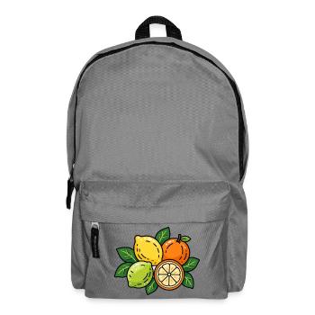 Citrus Cluster – Sunny Picnic Vibes - Rucksack - Mittelgrau - Vorne