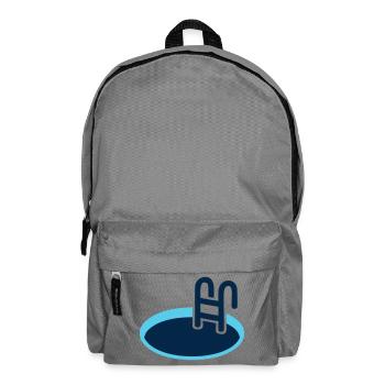 Eisbad Pool Schwimm Logo - Rucksack - Mittelgrau - Vorne