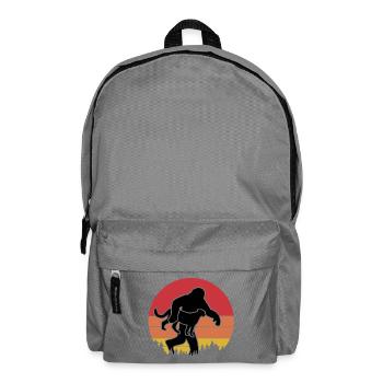 Sasquatch & Gepard Retro - Rucksack - Mittelgrau - Vorne