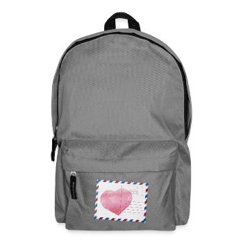 Postkarte - Rucksack - Mittelgrau - Vorne