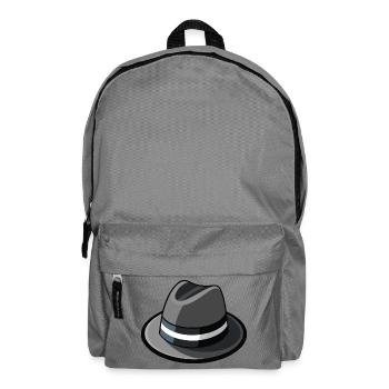 Gangster-Hut-Fedora - Rucksack - Mittelgrau - Vorne