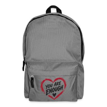 You Are Enough – Herz der Selbstliebe - Rucksack - Mittelgrau - Vorne