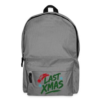 Last Xmas Brush Logo - Rucksack - Mittelgrau - Vorne
