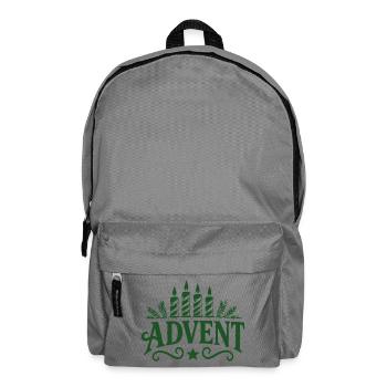 Advent Kerzen Zeit - Rucksack - Mittelgrau - Vorne