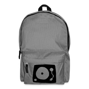 Plattenspieler - Rucksack - Mittelgrau - Vorne