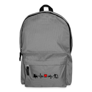 Fréquence cardiaque cardio Taureau Verseau - Sac à dos - gris éléphant - Devant