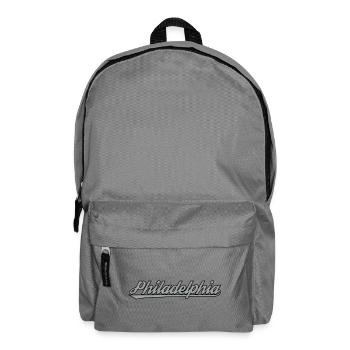 Philadelphia Vintage Schriftzug - Rucksack - Mittelgrau - Vorne