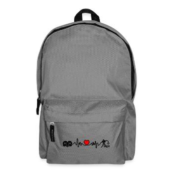 Herzfrequenz Cardio Widder Wassermann - Rucksack - Mittelgrau - Vorne