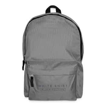 Schwarz Edition auf Weißem Shirt - Rucksack - Mittelgrau - Vorne
