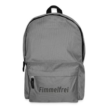 Fimmelfrei – Humorvolles Typografie Motiv - Rucksack - Mittelgrau - Vorne