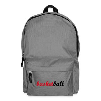 Life is basketball – urban sport, passion, energy - Backpack - elephant grey - Front