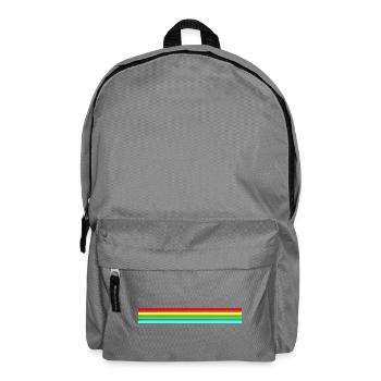 Retro Neonfarbige Friendly Raider - Rucksack - Mittelgrau - Vorne