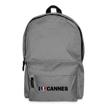 I love Cannes France - Backpack - elephant grey - Front