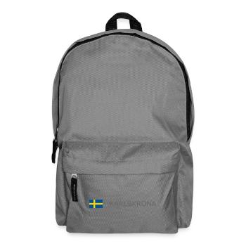 Drapeau de la Suède - Karlskrona - Sverige - Schweden - Sac à dos - gris éléphant - Devant