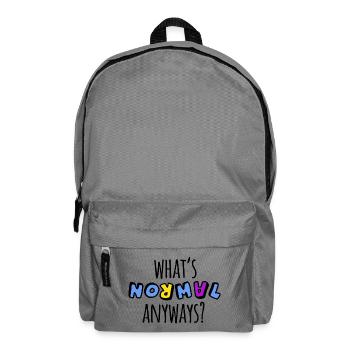 Mental Health Awareness T Shirt - Backpack - elephant grey - Front