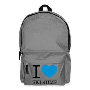 J’ADORE LE SAUT À SKI Saut à ski - Sac à dos - gris éléphant - Devant