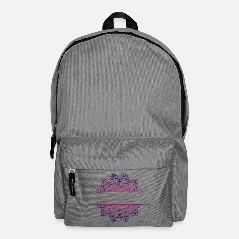 Mandala pink magenta - Backpack - elephant grey